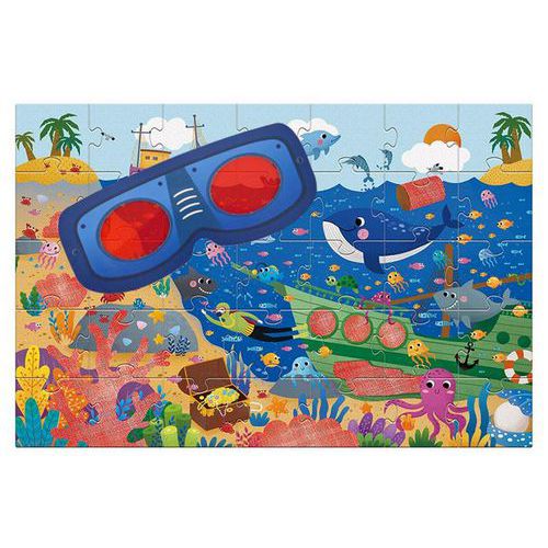 Puzzle détective océan - Lunettes