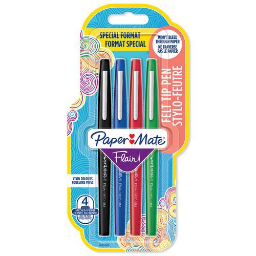 Boîte De 4 Stylos Feutre Flair® - Assortis Classique