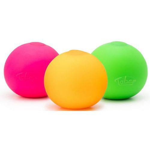 Lot 3 balles squish néon 5 cm