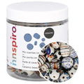 Bocal 300g de perles céramique tailles + couleurs assorties - Innspiro