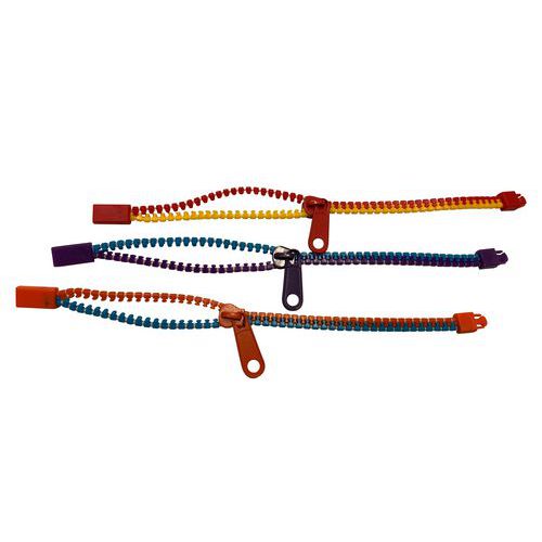 Lot 3 bracelets zip