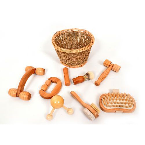 Kit De Massage Bois (8 Pièces)