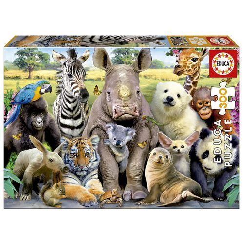 Puzzle Photo De Classe Animaux 300 Pièces