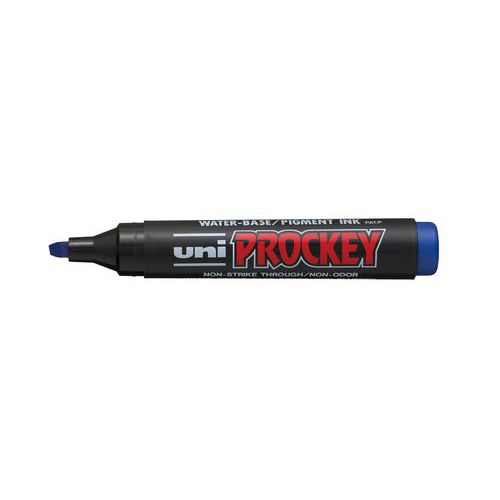 Marqueur Prockey Biseau. bleu Uniball