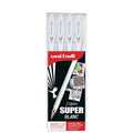 Pochette de 4 stylo gel Uni-Ball Signo - blanc