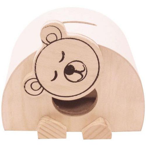 Tirelire ourson en bois à décorer
