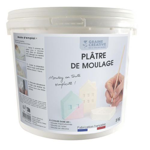 Seau De 5 Kg De Plâtre De Moulage