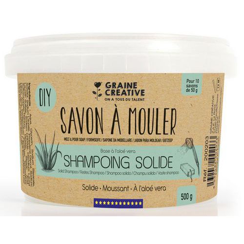 Pot De 500g De Base Pour Création De Shampoing Solide
