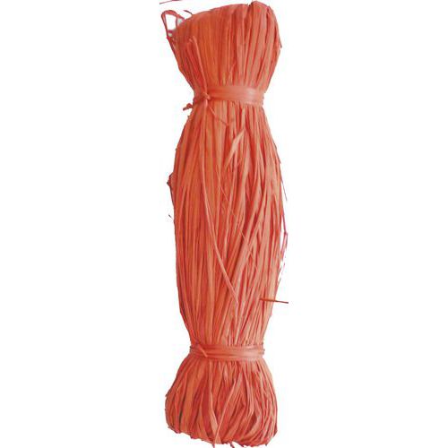 Pelote de raphia végétal 50g coloré - Rouge