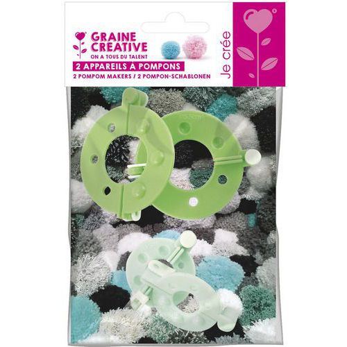 Lot De 2 Appareils À Fabrique À Pompons Ø35 Et Ø55 Mm