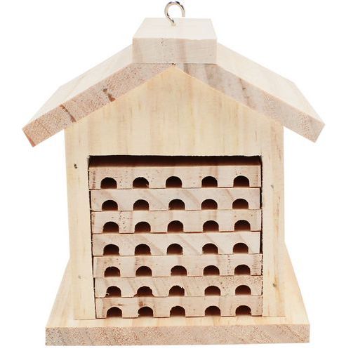 Hôtel À Abeilles En Bois À Construire 14x12x13 Cm