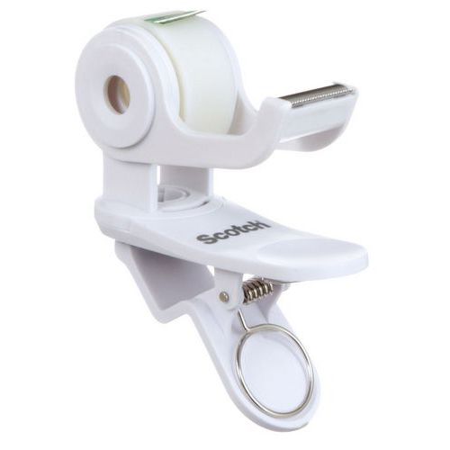 Dévidoir De Bureau Scotch Clip & Twist Blanc + 1 Ruban