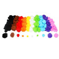 Sachet 300 Pompons Arc-en-ciel Ø 15 À 35 Cm