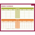 Ardoise mesure et conversions 21x26,5cm - Bouchut