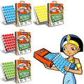 4 Boîtes Eco-pack + 7200 Gommettes Rondes 18mm (4 Couleurs)