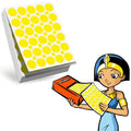 Recharge 1800 Gommettes Rondes Jaune 18mm Pour Eco-pack