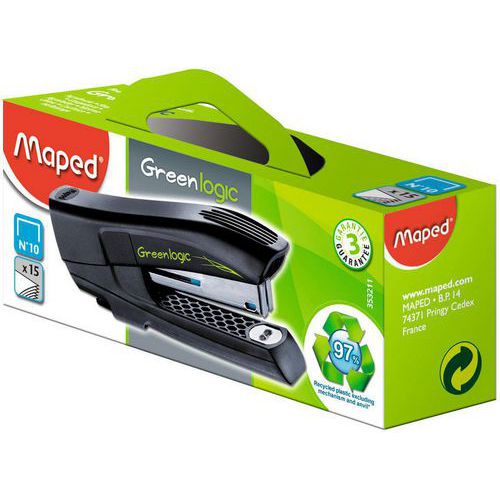 Agrafeuse greenlogic pocket n°10 15 feuilles - Maped