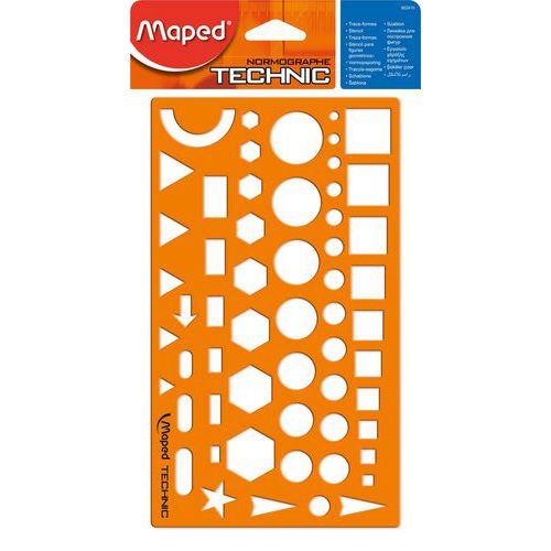 Normographe Technic trace-formes - Maped