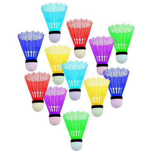 Lot 12 Volants Badminton Couleur