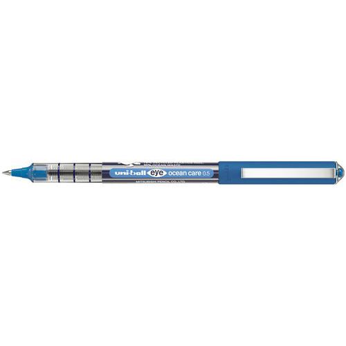 Roller encre liquide eye ocean care 0,5mm plastique recyclé - Uni-ball