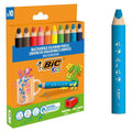 Etui 10 crayons de couleurs triangulaires 3 en 1 Ø 14.8mm - Bic