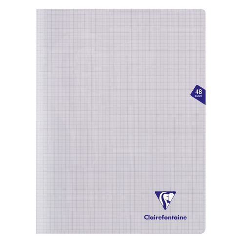 Mimesys cahier piqué polypro 24x32cm 48p Q.5x5 Incolore