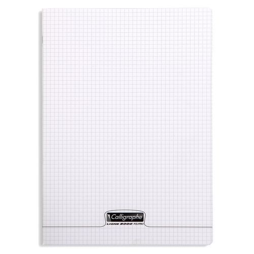 Cahier piqué 8000 polypro A4 5/5 96p - Calligraphe