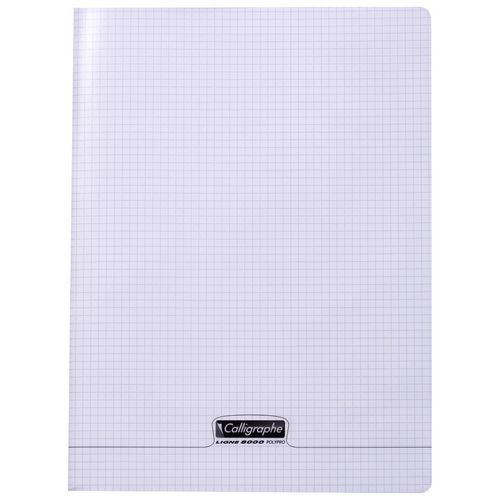 8000 Polypro Cahier Piqué Incolore 24x32cm 96p Q.5x5 90g