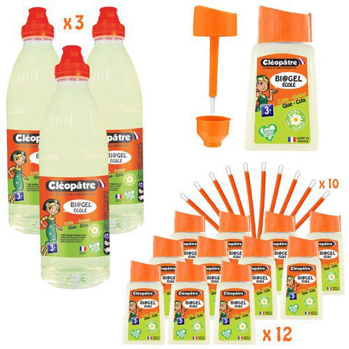 Schoolpack colle gel végétale super épaisse biogel école - Cleopatre