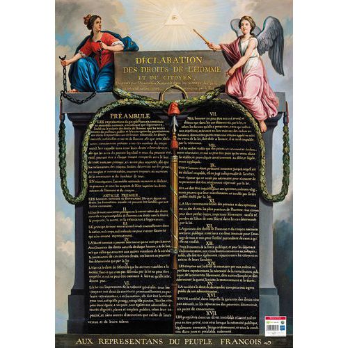 Poster 50x70cm droits de l'homme - Bouchut