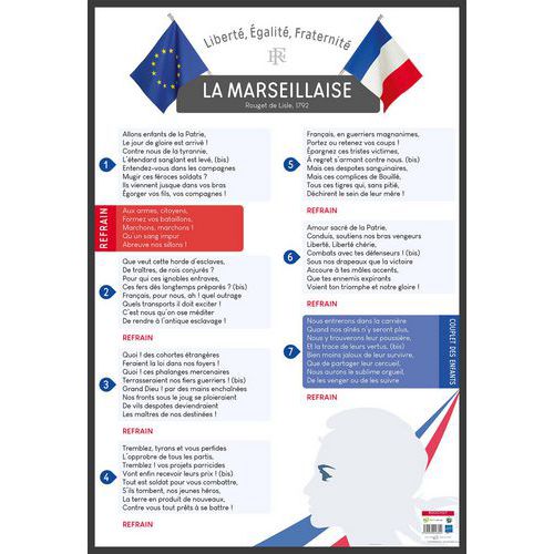 Poster 50x70cm la Marseillaise - Bouchut