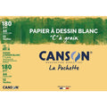 Pochette 12 Feuilles Dessin Blanc C À Grain Canson A4 180g