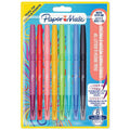 Pochette 8 feutres flair double pointe couleurs assorties - Papermate