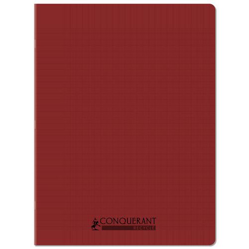 Cahier Polypropylène 90g 96pages Seyes 24x32cm Recyclé Rouge