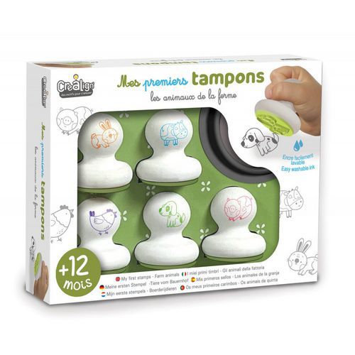 Mes 1er tampons animaux de la ferme - Créa Lign