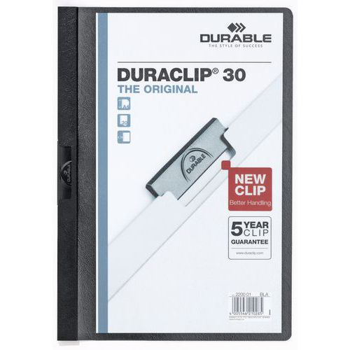 Chemise à clip 3 mm A4 noire - Durable