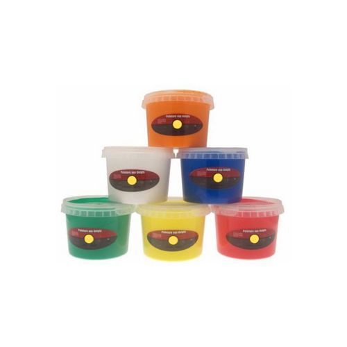 Assortiment De 6 Pots 500ml Peinture Aux Doigts Sélection Pi