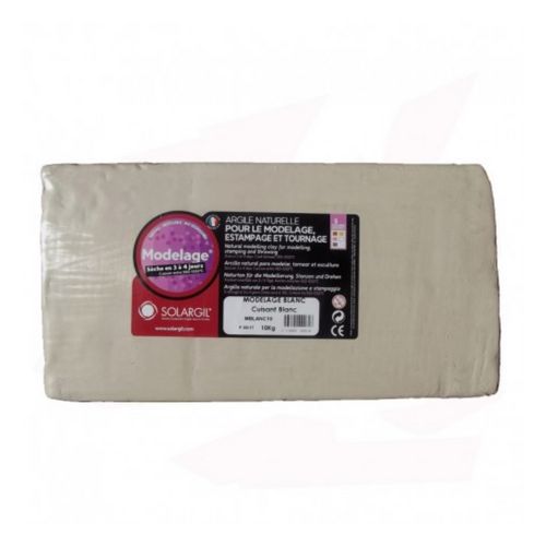 Pain 10 kg argile couleur - blanc