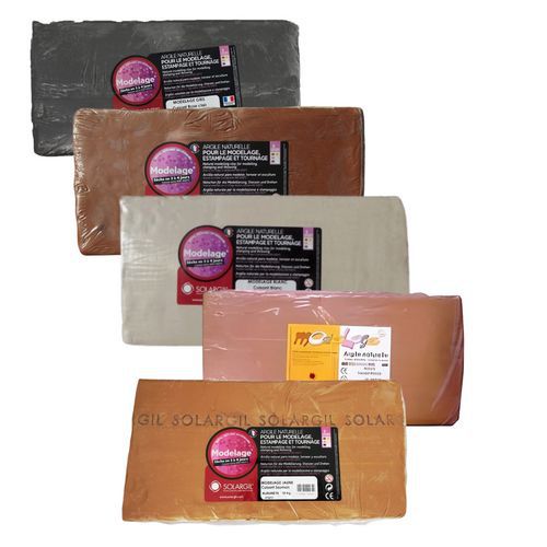 Pain 10 kg argile couleur