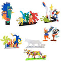 Lot de 4 Sculptures carton à monter et décorer - Cleopatre