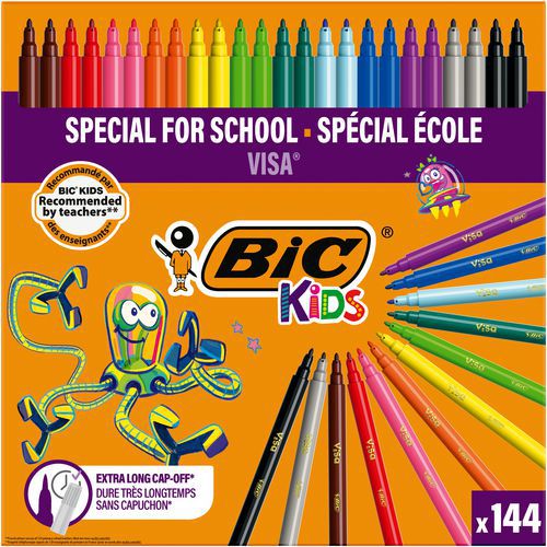 Classpack 144 Feutres Visa 880 Bic