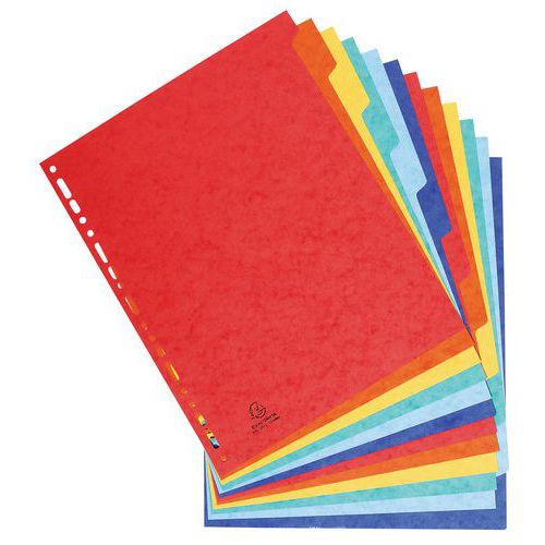Intercalaire Carte Lustrée Xxl 12 Positions