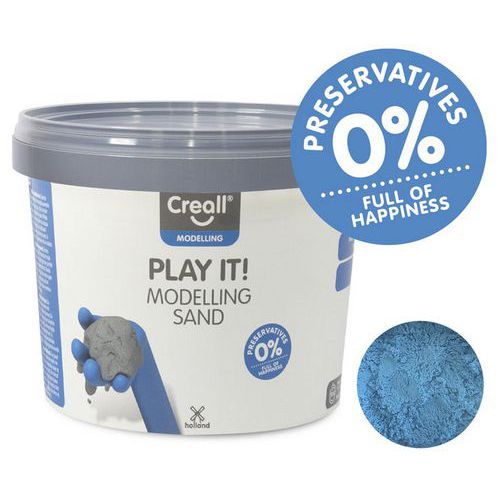 Seau 750g Sable Magique Creall - Bleu