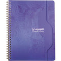 Cahier reliure hélicoïdale 17x22 cm 180 pages seyes 70g