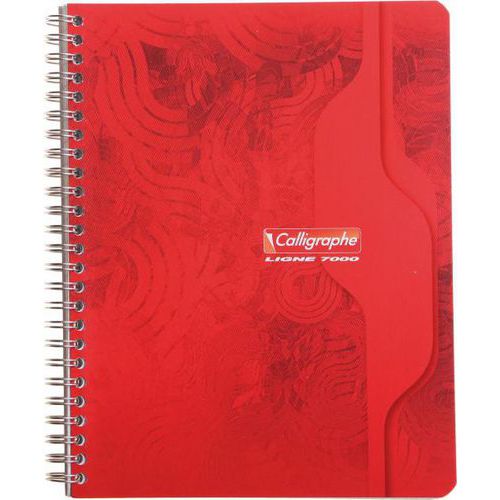 Cahier reliure hélicoïdale 17x22 cm 180 pages 5x5 70g