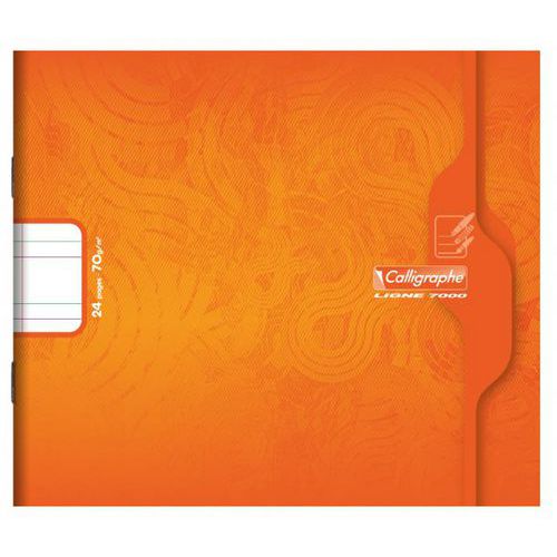Cahier maternelle 24 pages 17x14.7 70g double ligne 5mm - Calligraphe