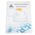 Protège-cahier A4 plastique 2 rabats cristal 20/100e incolore - Purple