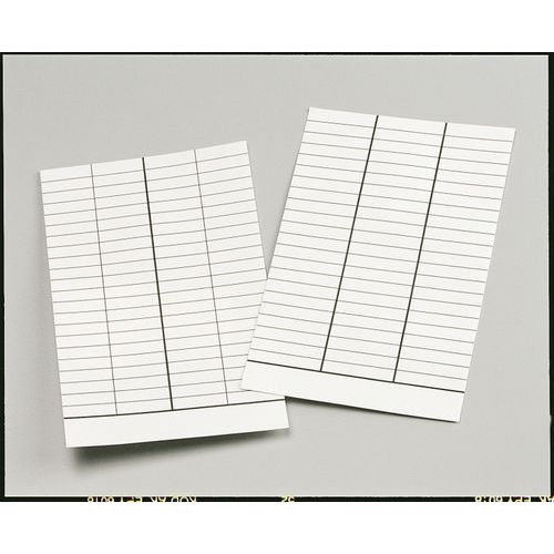 Fiche Bibliothèque. A Retourner 3 Colonnes 75 X 125mm