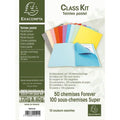 Lot 50 chemises dossier 170g+100 sous chemises 60g pastel - Exacompta