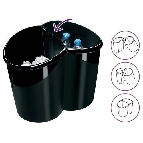Corbeille Pour Tri - Noir